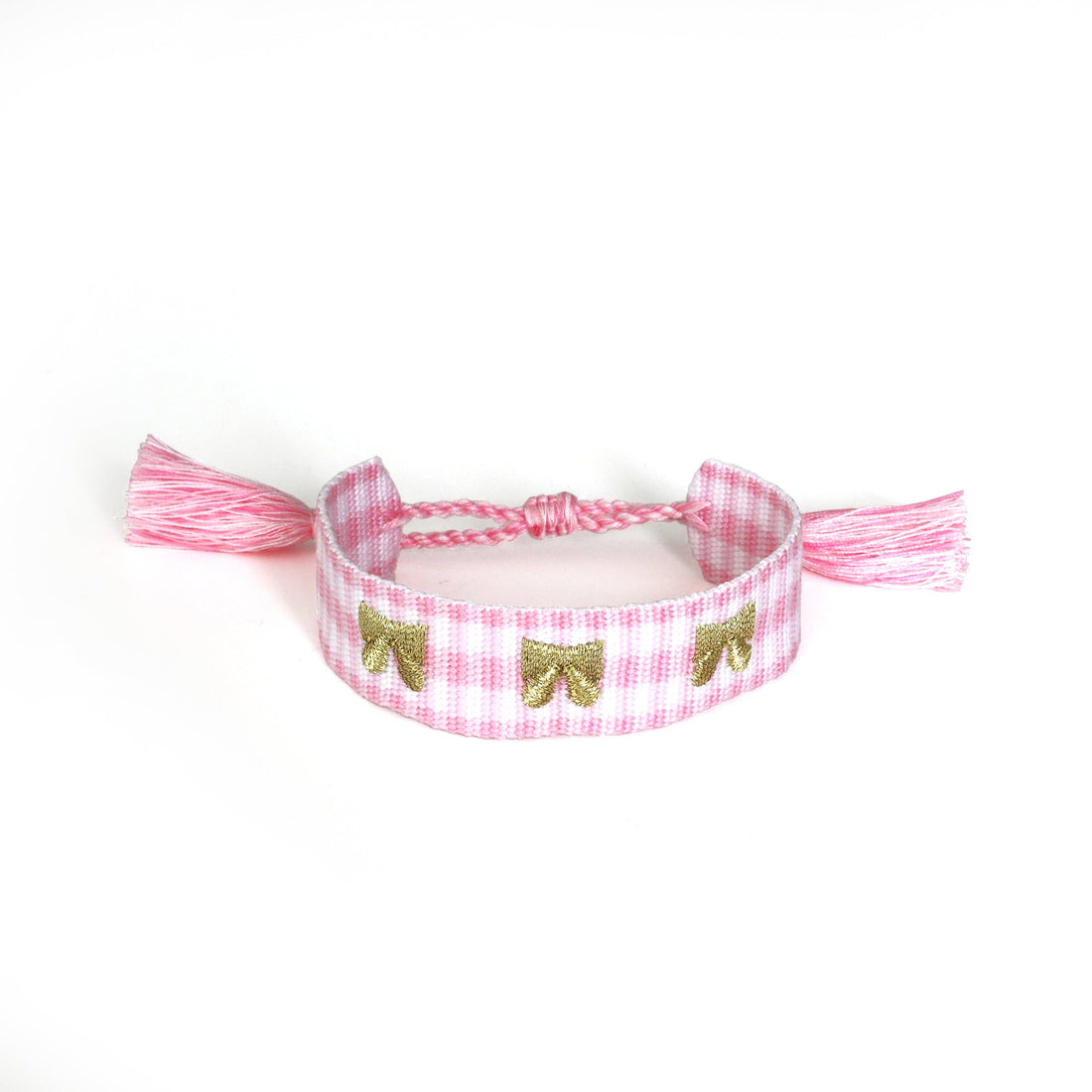 Bow Embroidered Bracelet - Gold, Jollity &amp; Co