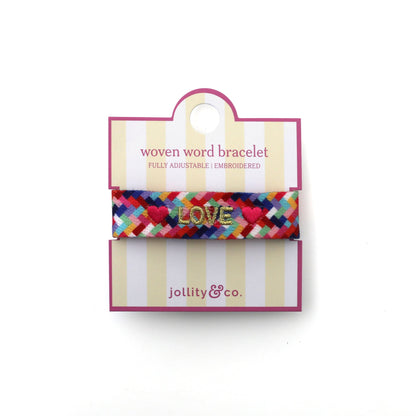 Witty Embroidered Bracelet - Love , Jollity &amp; Co