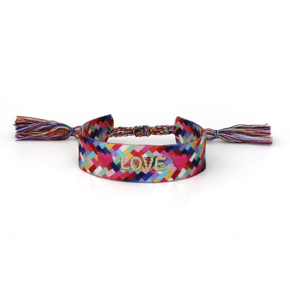 Witty Embroidered Bracelet - Love , Jollity &amp; Co