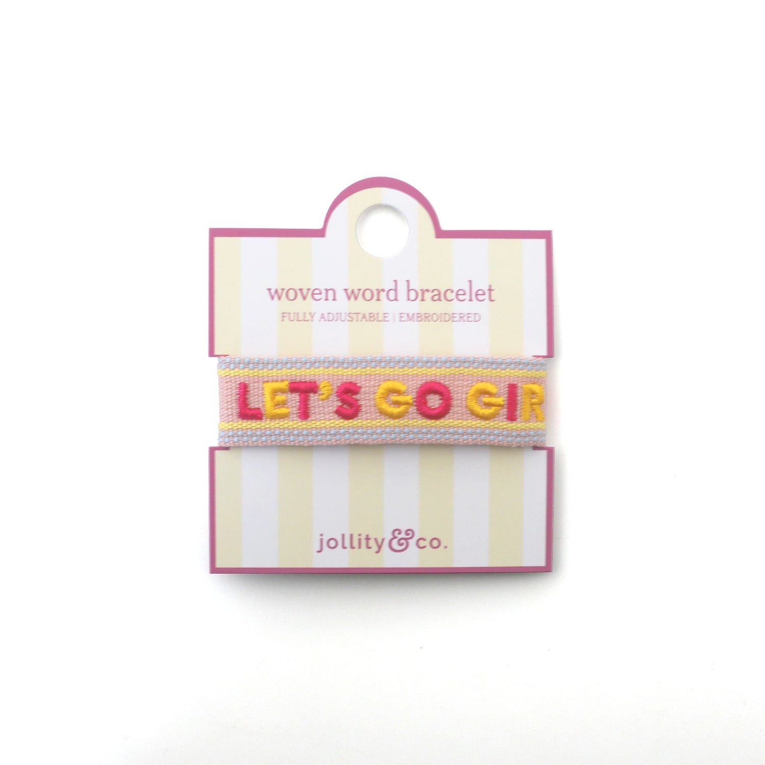 Witty Embroidered Bracelet - Let&