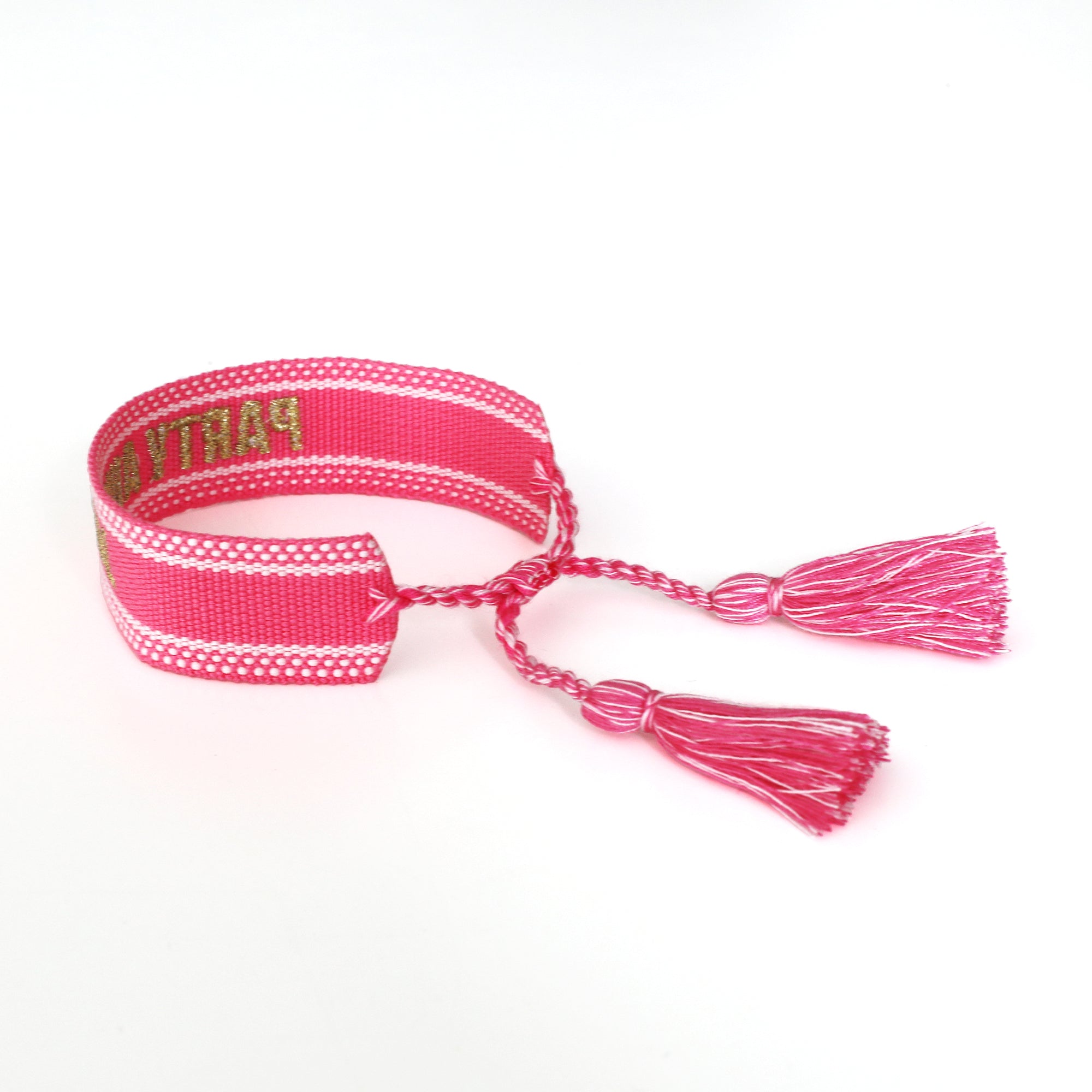 Witty Embroidered Bracelet - Party Animal, Jollity &amp; Co