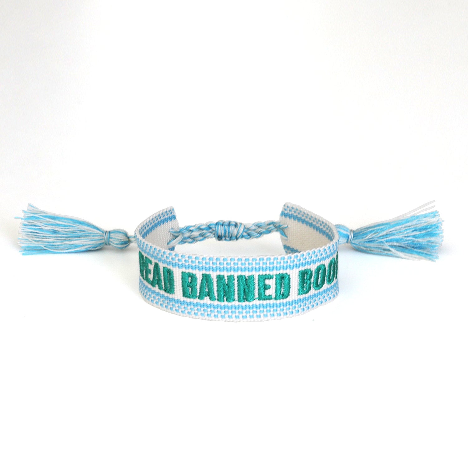 Book Club Themed Embroidered Bracelets - Read Banned Books Jollity &amp; Co