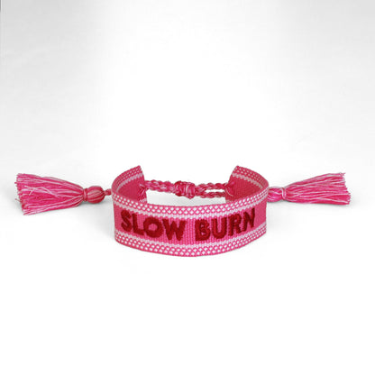 Book Club Themed Embroidered Bracelets - Slow Burn, Jollity &amp; Co