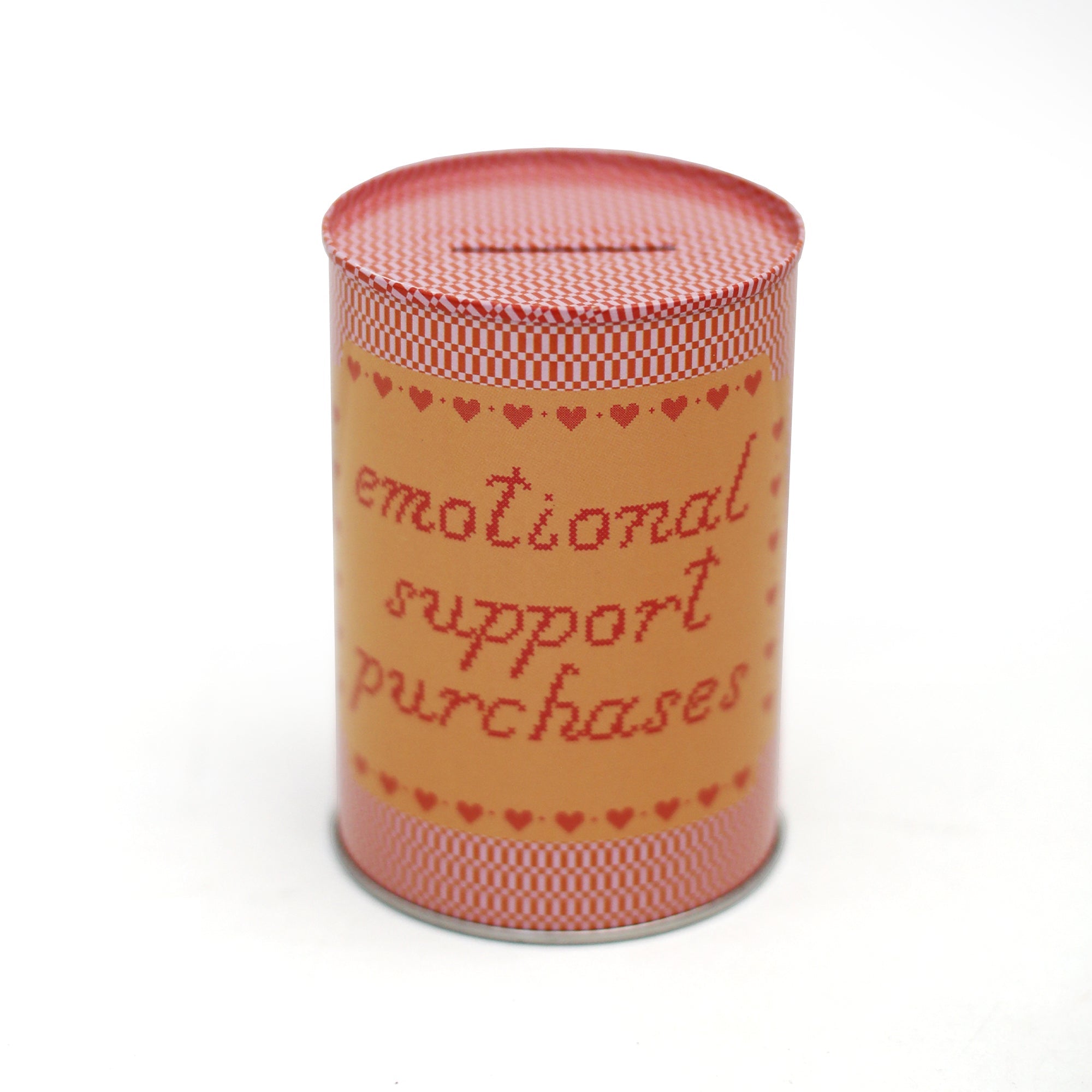 Emotional Support Purchases Tin Coin Bank, Jollity &amp; Co