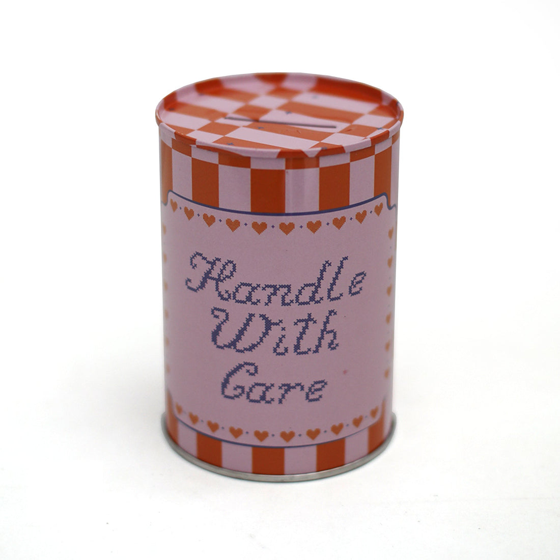 Handle With Care Tin Coin Bank, Jollity &amp; Co