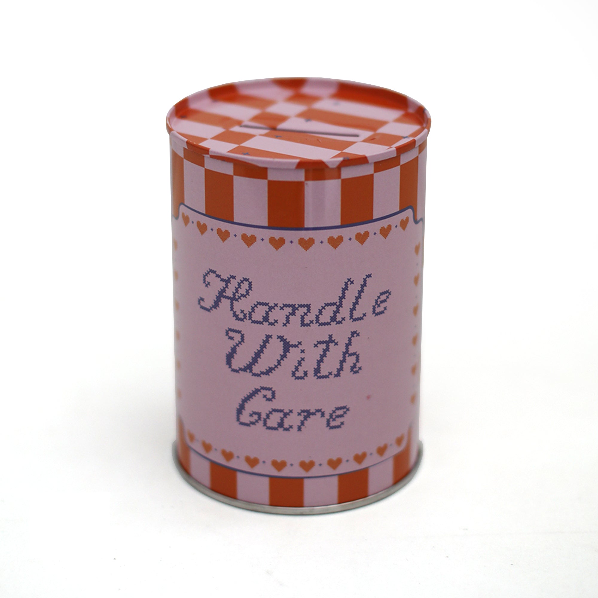 Handle With Care Tin Coin Bank, Jollity &amp; Co