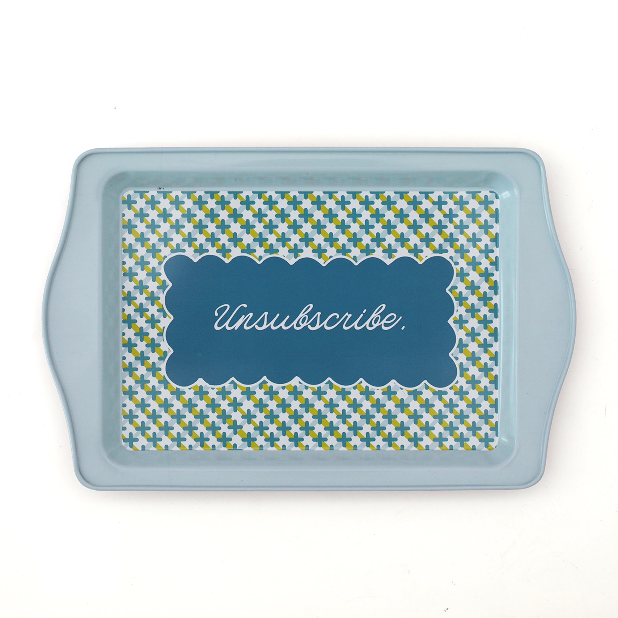 Unsubscribe Metal Trinket Tray, Jollity &amp; Co