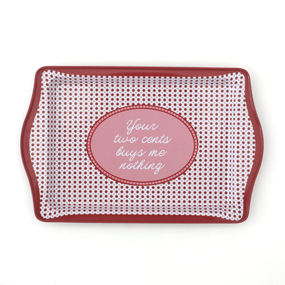 Your Two Cents Buys Me Nothing Trinket Tray, Jollity &amp; Co