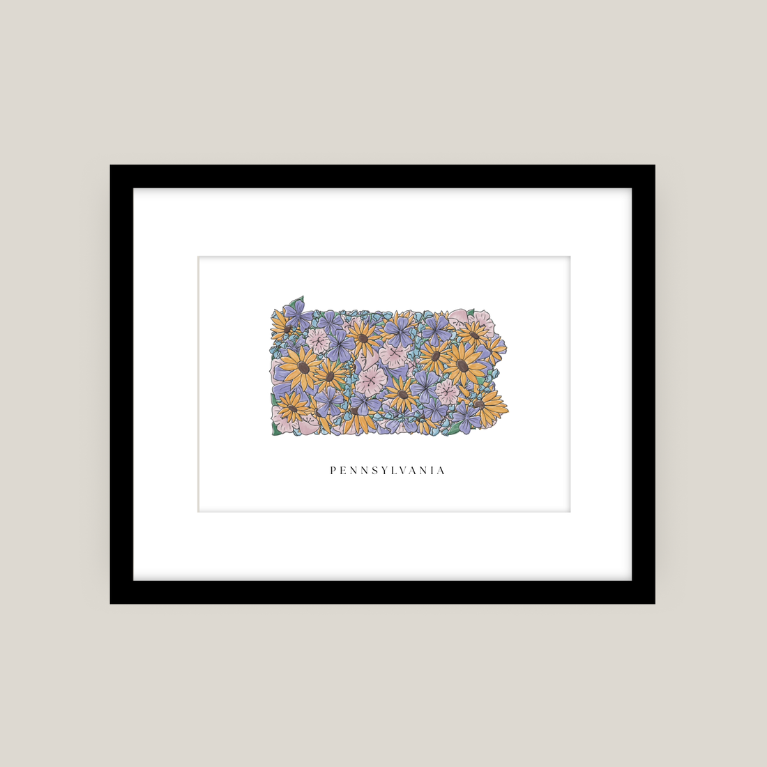 State Flowers Print