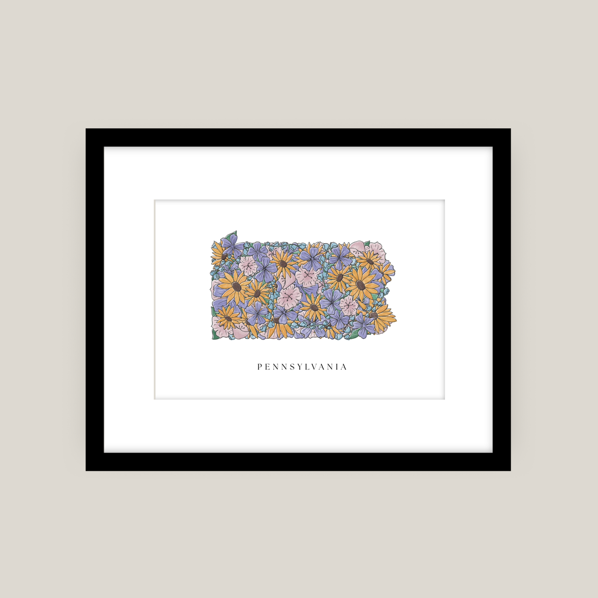 State Flowers Print