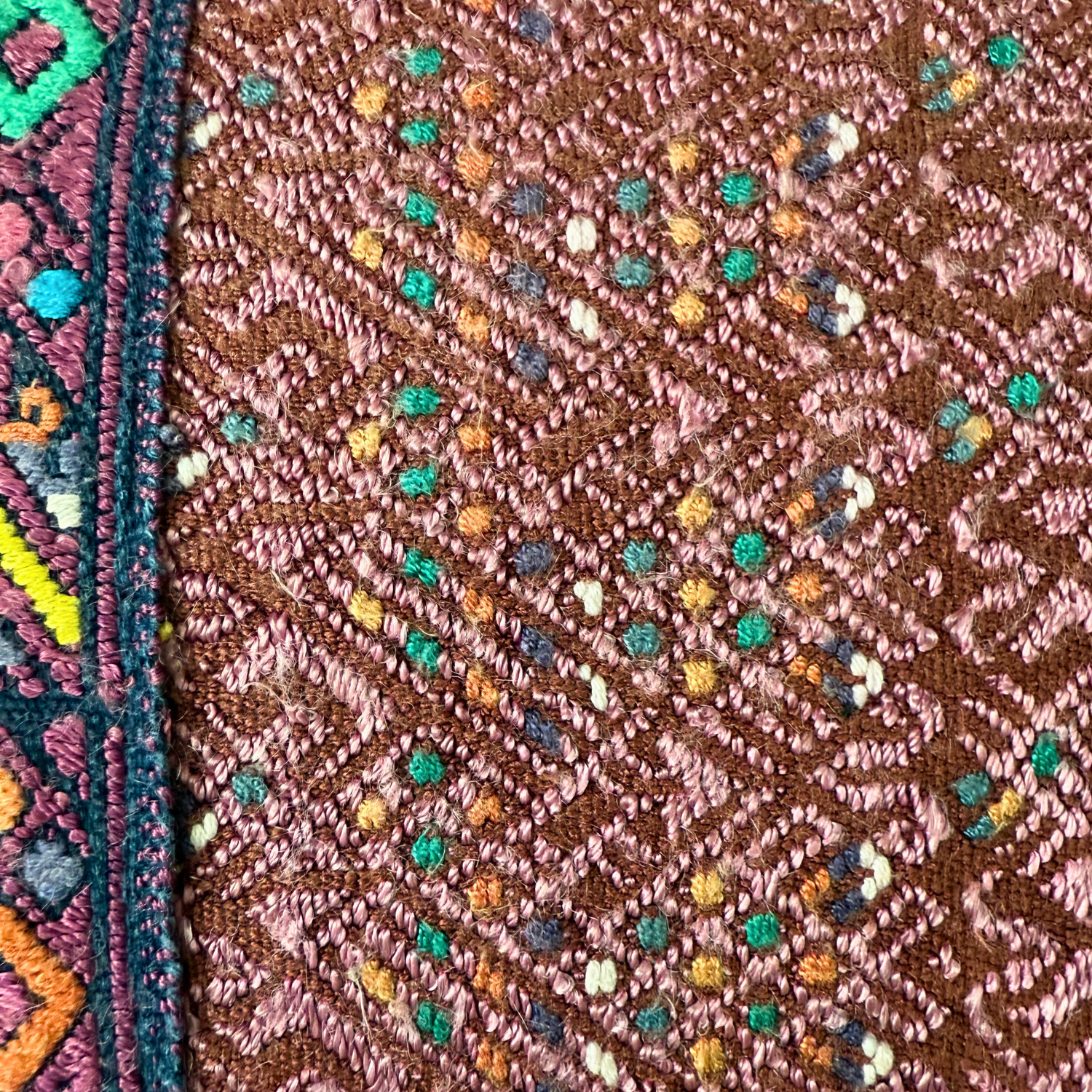 Huipil &amp; Hemp Throw Pillow Cover