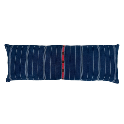 Indigo Corte &amp; Hemp Long Lumbar Pillow