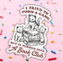 Sticker with cats and text &