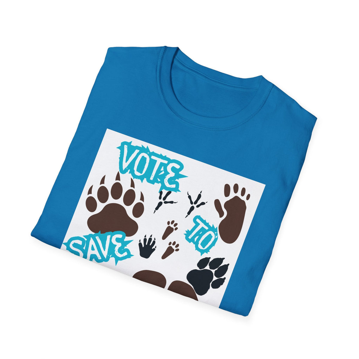 Save Us All Animal Paw Print Tee – Vote to Save Wildlife T-Shirt