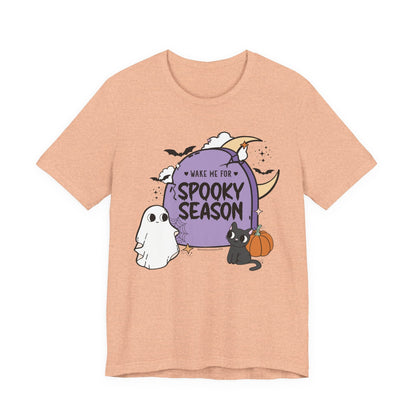 Wake Me for Spooky Season Tee - Halloween T‑Shirt