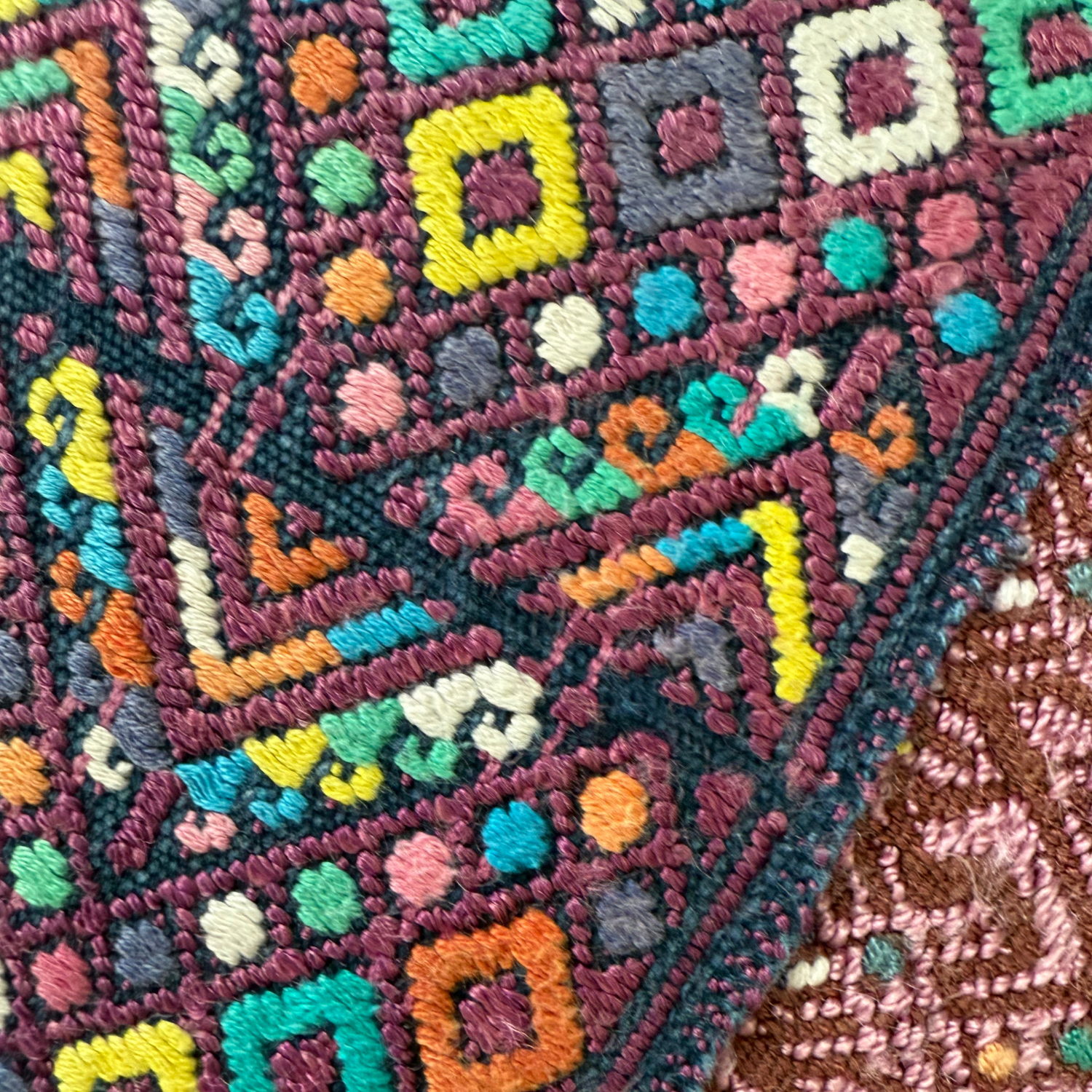 Huipil &amp; Hemp Throw Pillow Cover