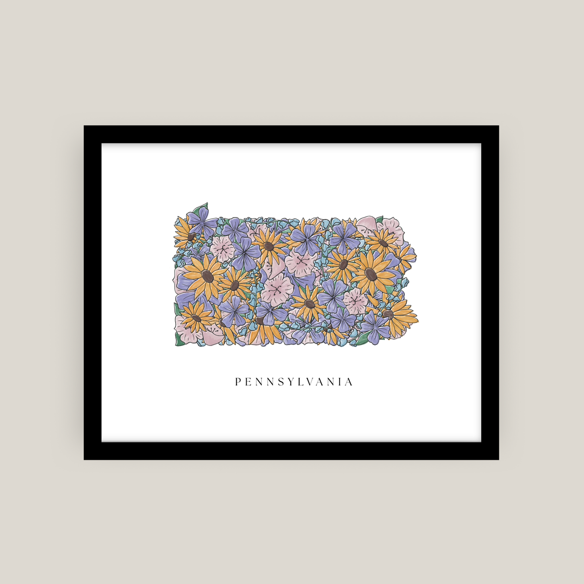 State Flowers Print