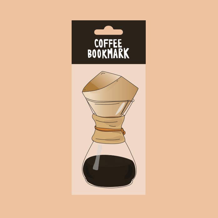 Coffee Pour Over Die Cut Bookmark – Clear Lexan