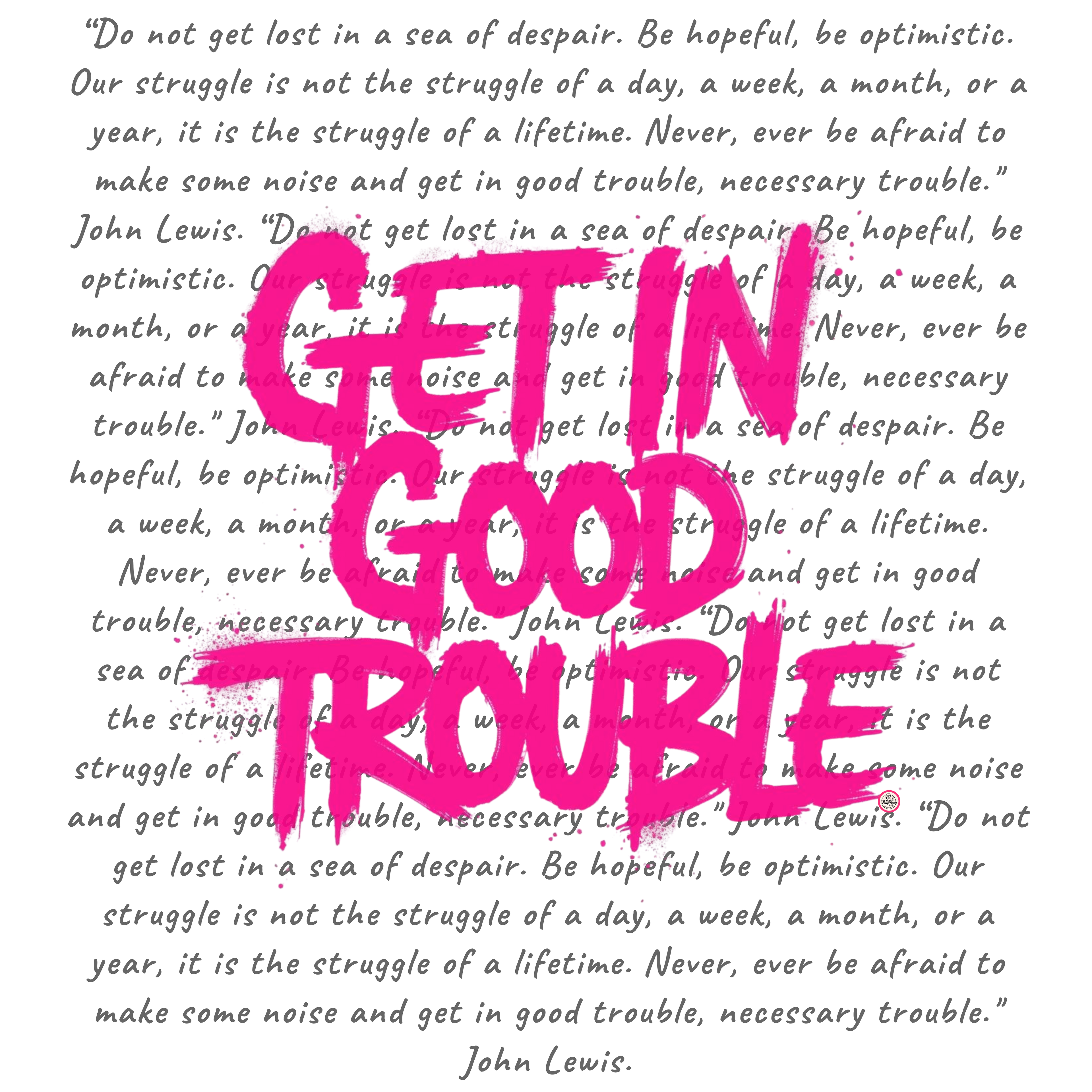 Get in Good Trouble Magnet | Activist Fridge Magnet