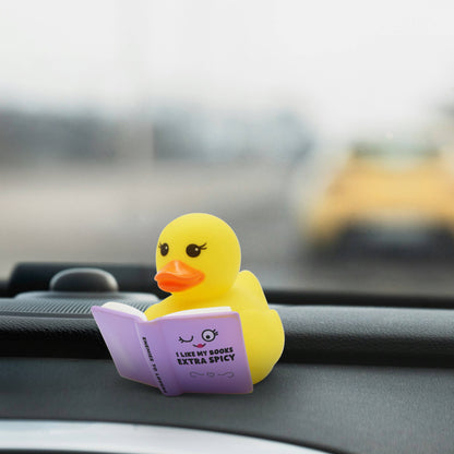 I Like My Books Extra Spicy Rubber Duck | Romance Reader Gift