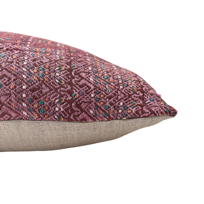 Huipil &amp; Hemp Throw Pillow Cover