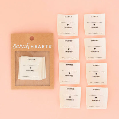 Started Finished Organic Cotton Sewing and Quilting Labels