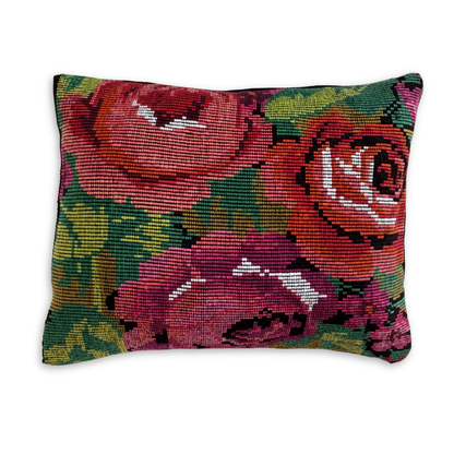 Embroidered Huipil &amp; Handwoven Corte Throw Pillow Cover