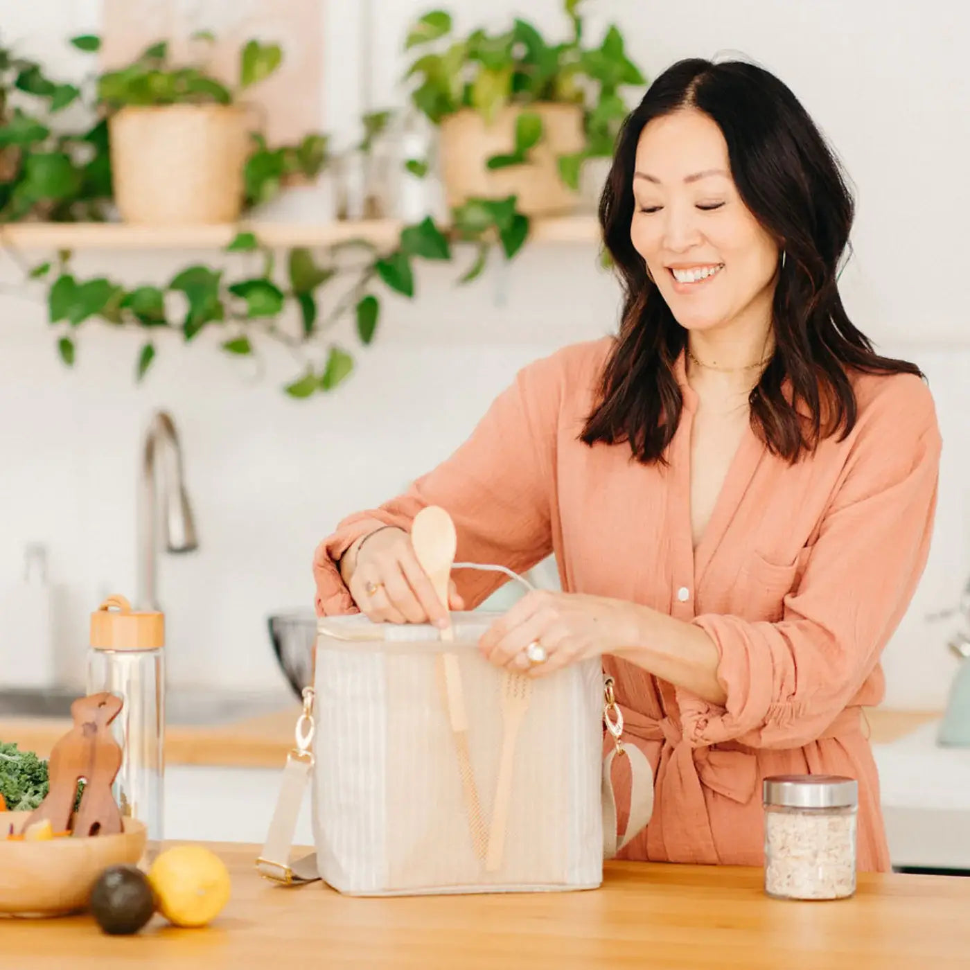 SoYoung - Sand &amp; Stone Beach Stripe Lunch Poche