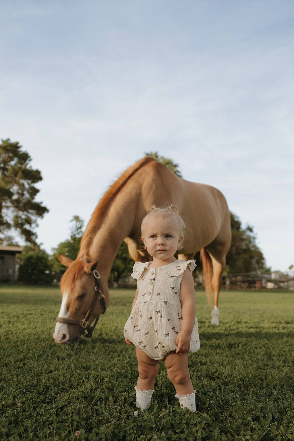 The Wild Horses Muslin Romper
