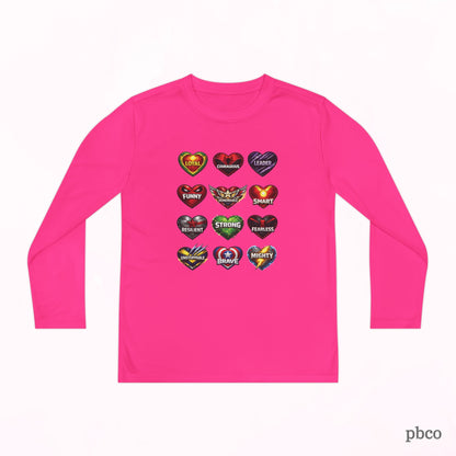 Youth Superhero Love Long Sleeve Tee Shirt