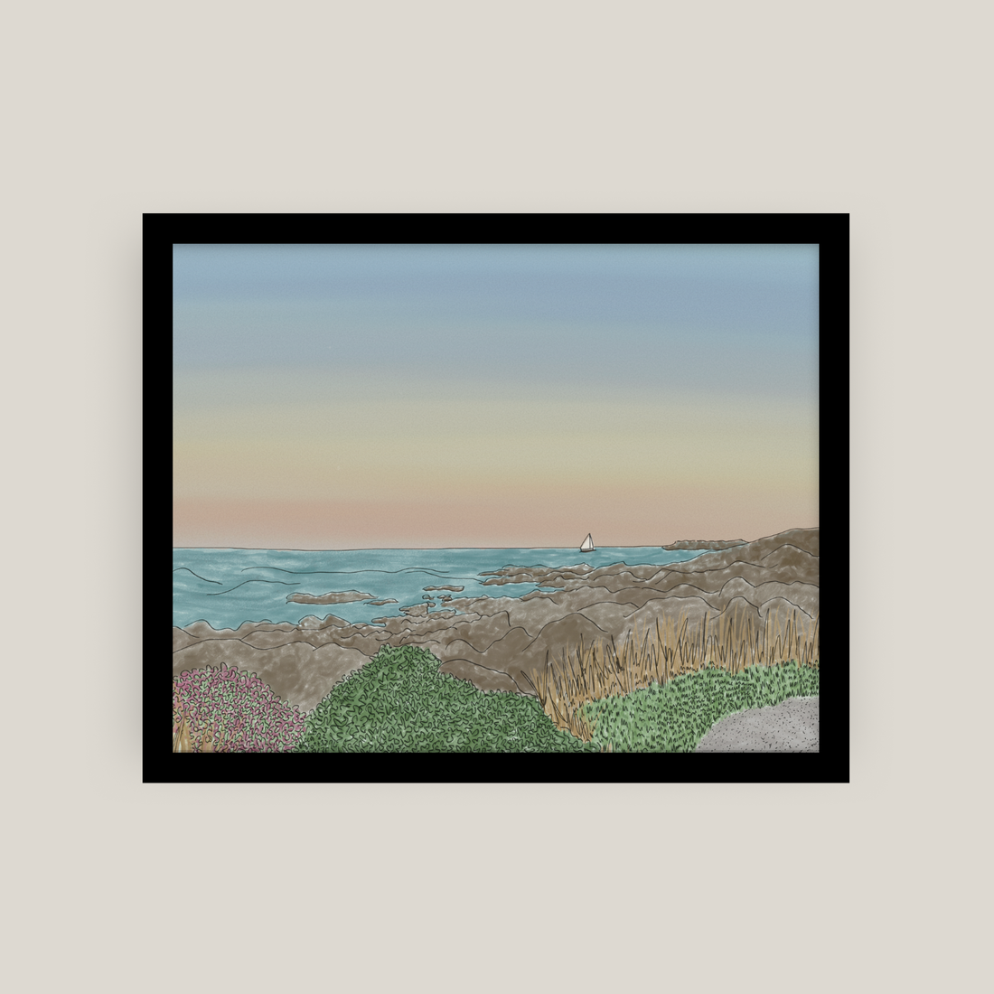 Marginal Way (Ogunquit, ME) Print