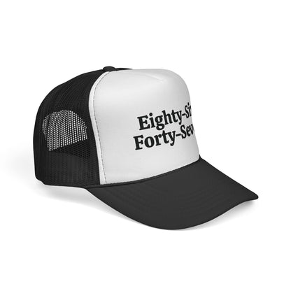 8647 Trucker Hat | Anti-Trump Foam Mesh Cap