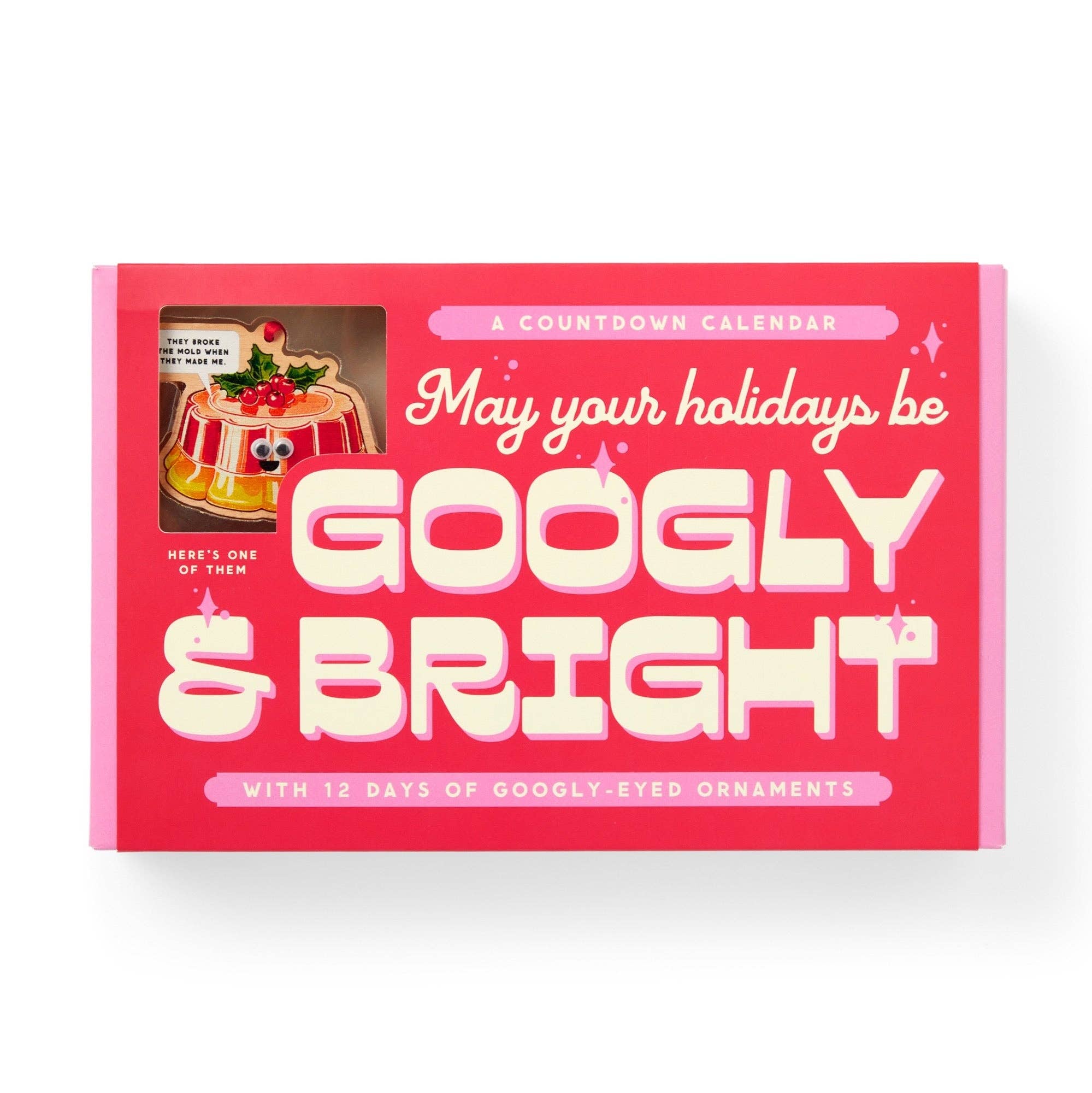 Pink countdown calendar with text &