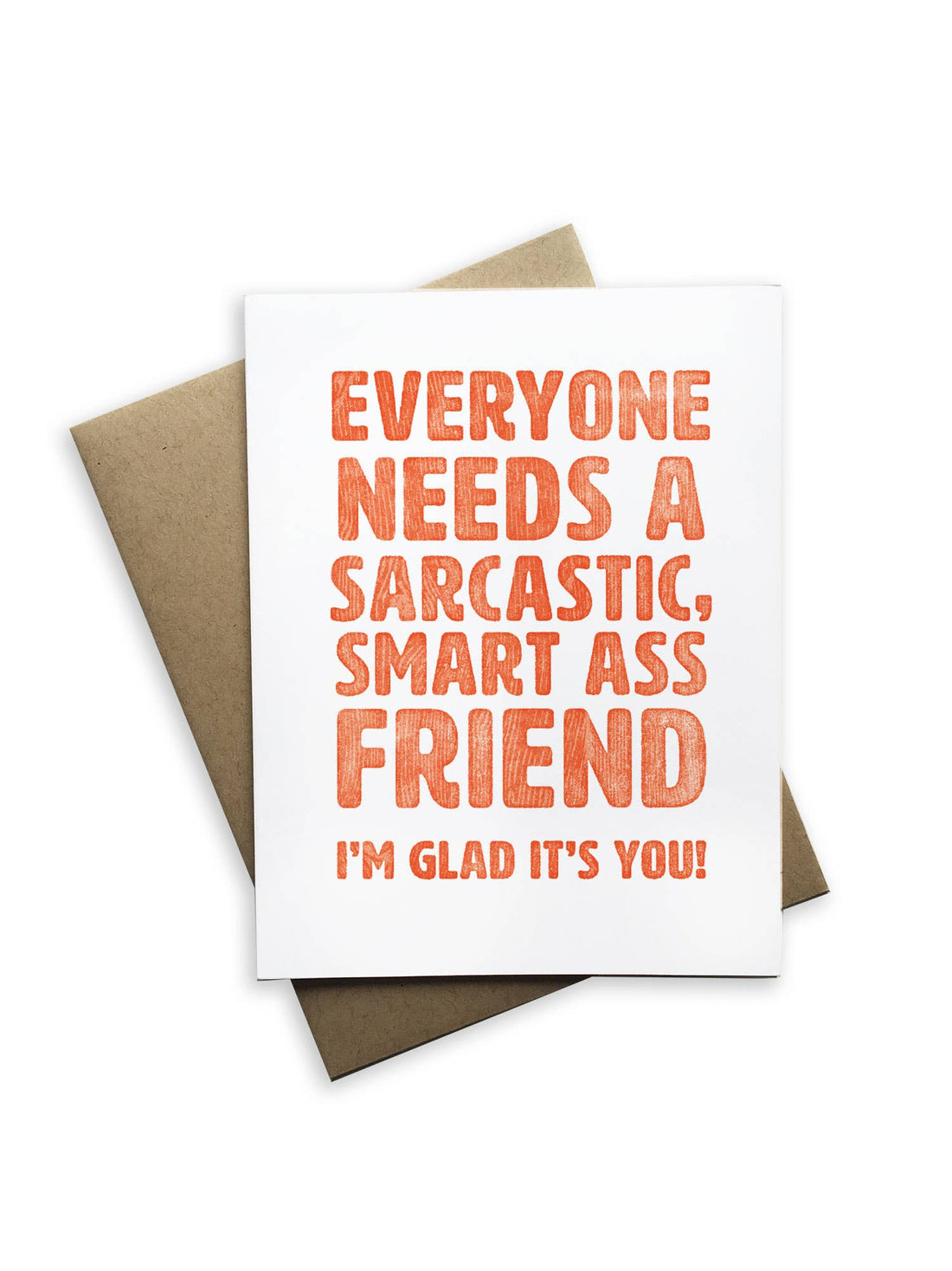 Card with text &