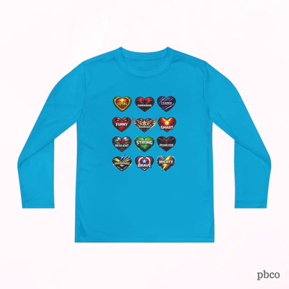 Youth Superhero Love Long Sleeve Tee Shirt