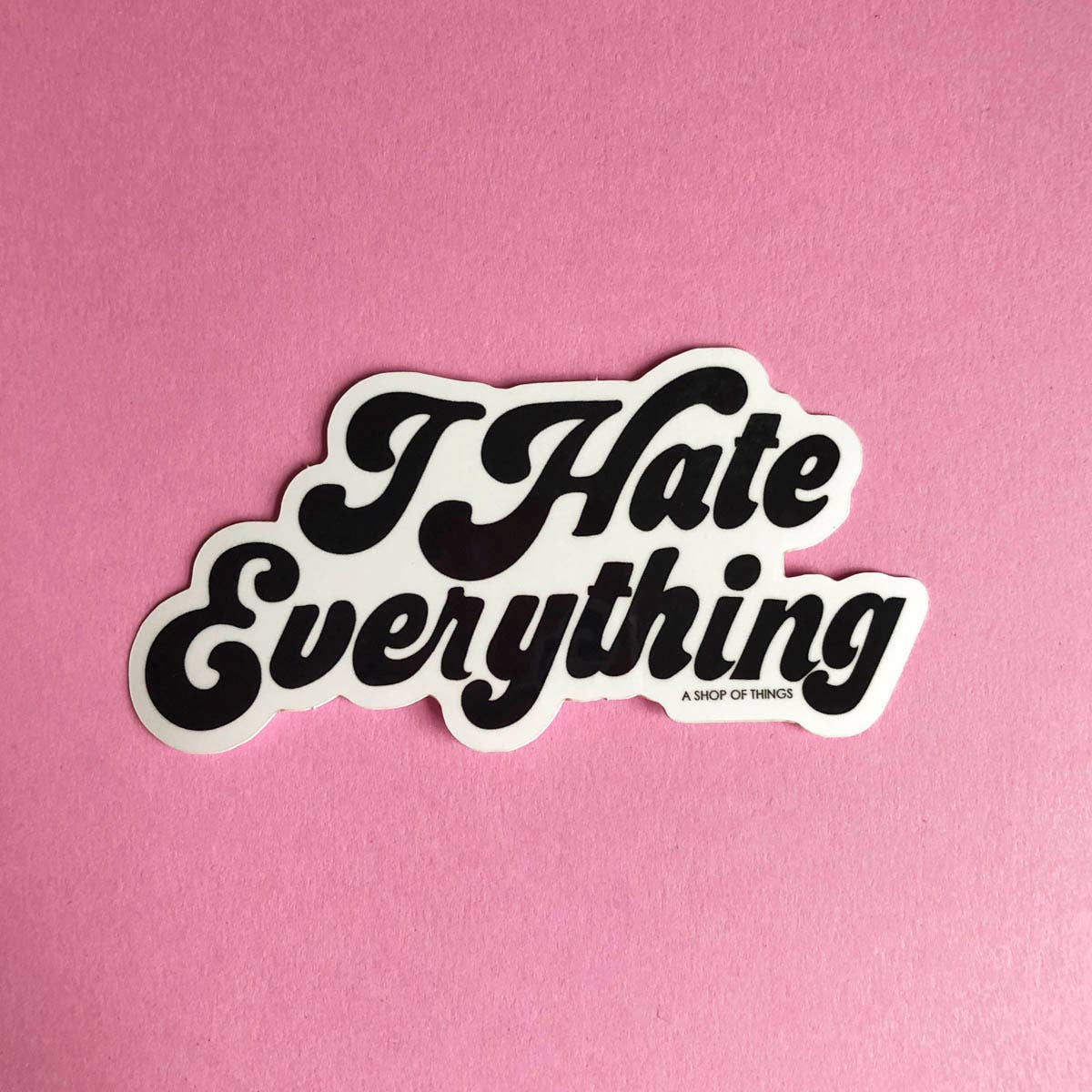 Sticker with &