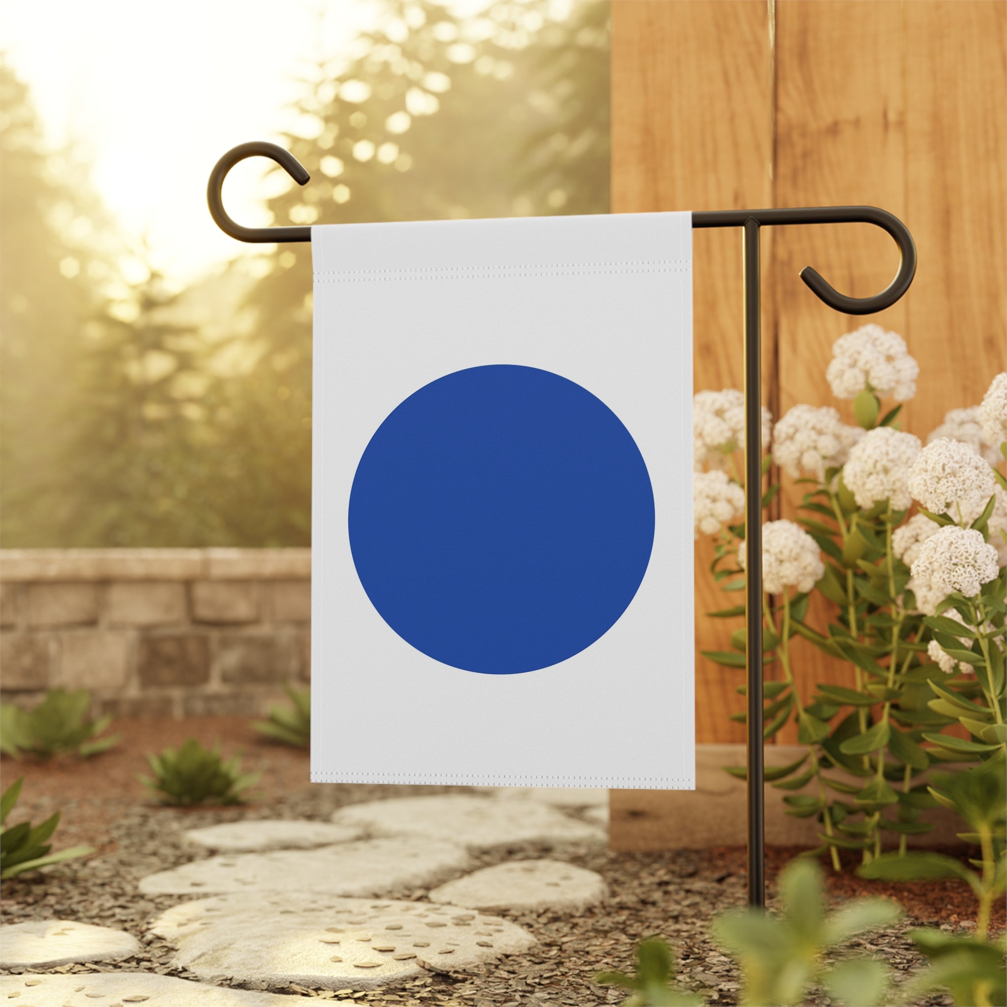 Blue Dot in Red State Flag