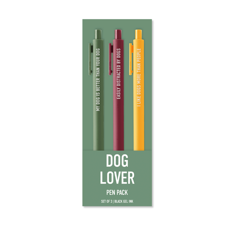 Dog Lover Pen Pack | Funny Dog Gel Pens Set of 3