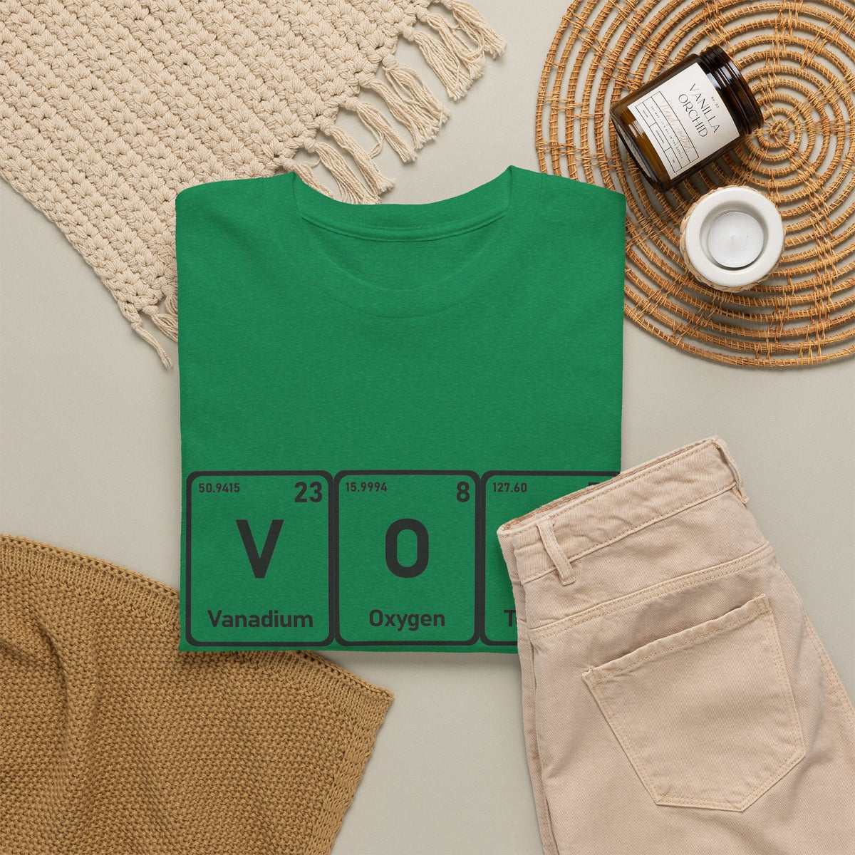 Vote T-Shirt – "The Element of Change" Periodic Table Design