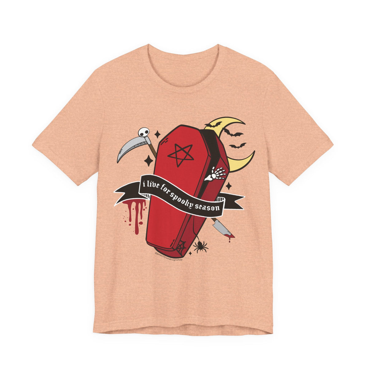 I Live for Spooky Season Gothic Graphic Tee