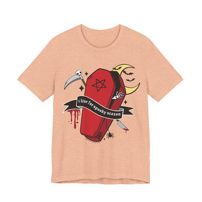 I Live for Spooky Season Gothic Graphic Tee