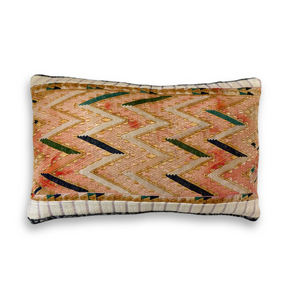 Huipil &amp; Hemp Throw Pillow Cover