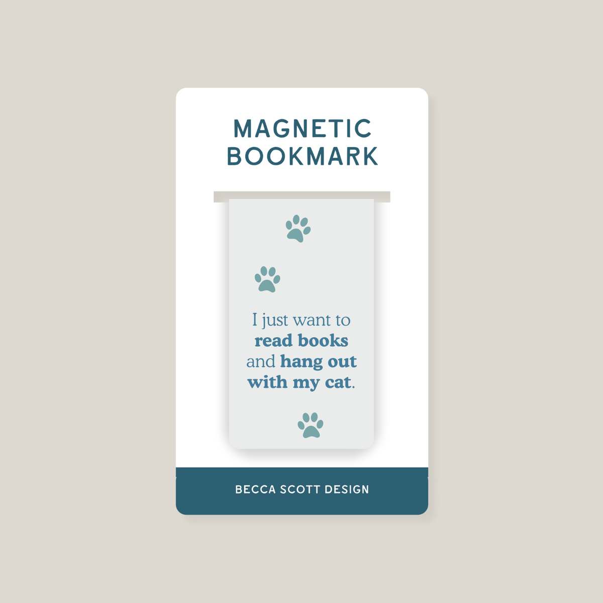 I Just Want to Read Books Magnetic Bookmark