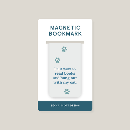 I Just Want to Read Books Magnetic Bookmark