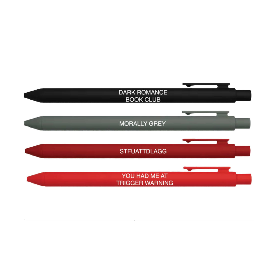 Dark Romance Pen Set – Set of 4