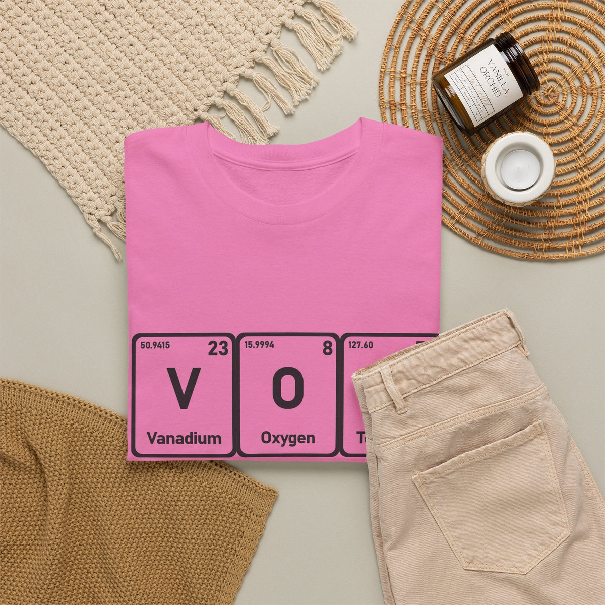 Vote T-Shirt – "The Element of Change" Periodic Table Design