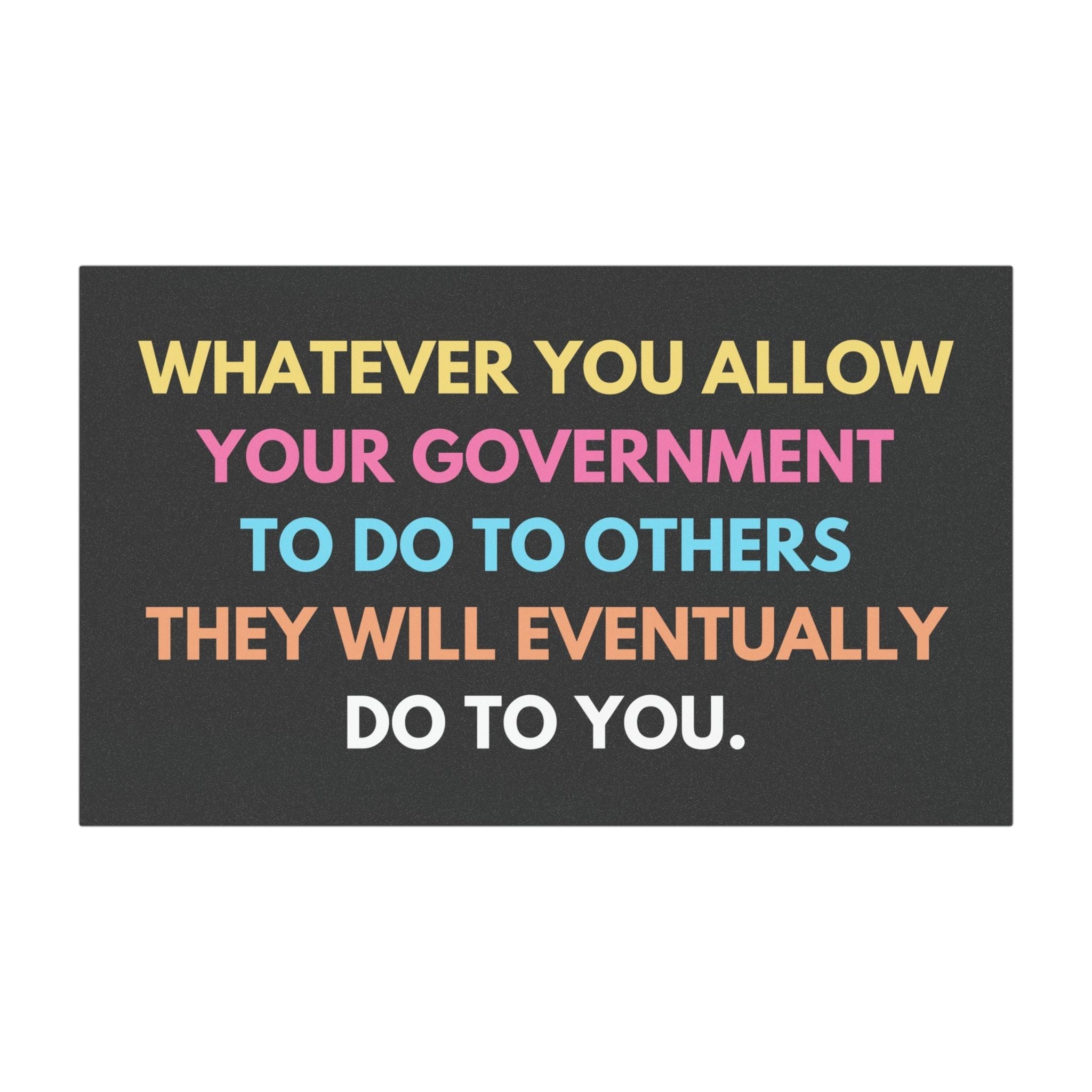 Whatever You Allow Car Magnet | Anti-Trump Anti-ICE Bumper Magnet