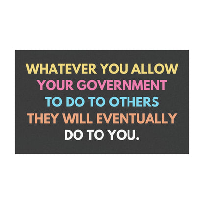 Whatever You Allow Car Magnet | Anti-Trump Anti-ICE Bumper Magnet