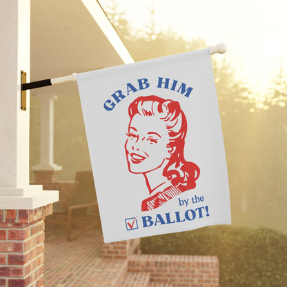 Grab Him by the Ballot | Retro Feminist Anti-Trump Flag