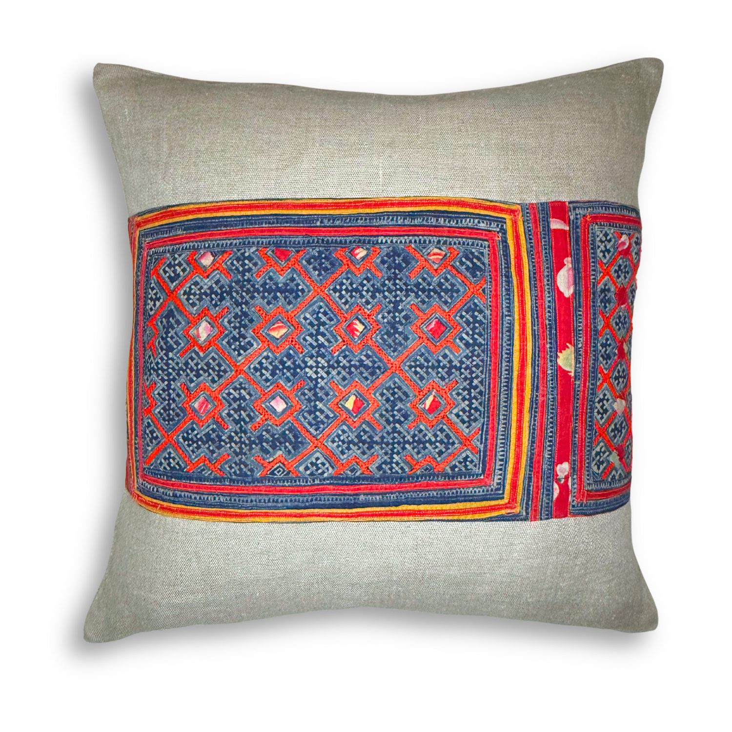 Hmong &amp; Hemp Throw Pillow Cover